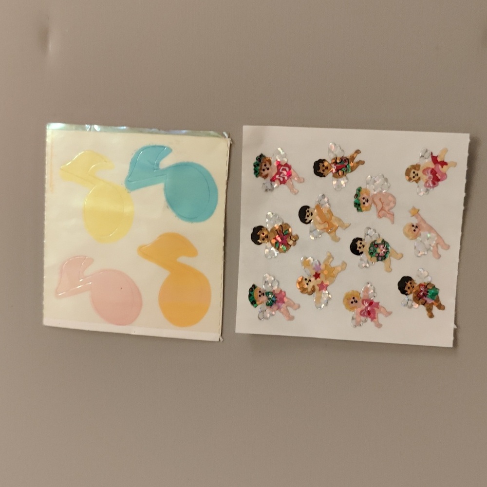 3 Sandylion Stickers Music Notes Baby Angels Ballet Slipoers